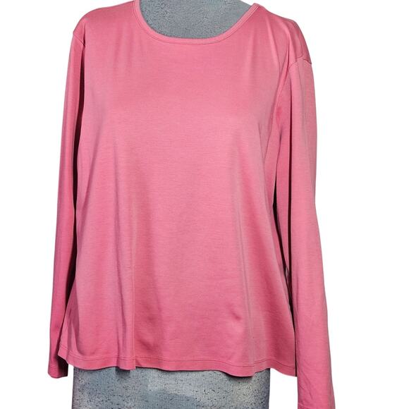 LL Bean Supima Cotton Long Sleeve Tee Size XL - Picture 1 of 3